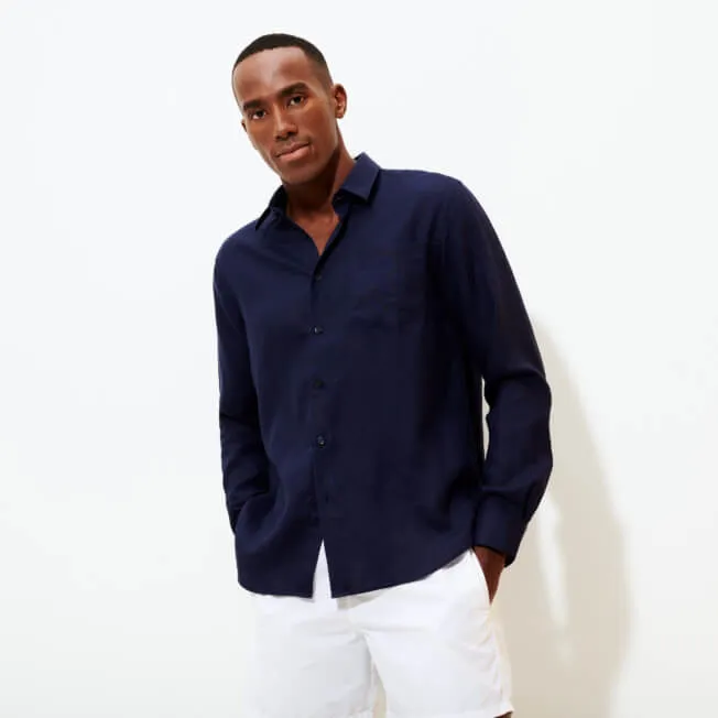 VILEBREQUIN Men Linen Shirt Solid