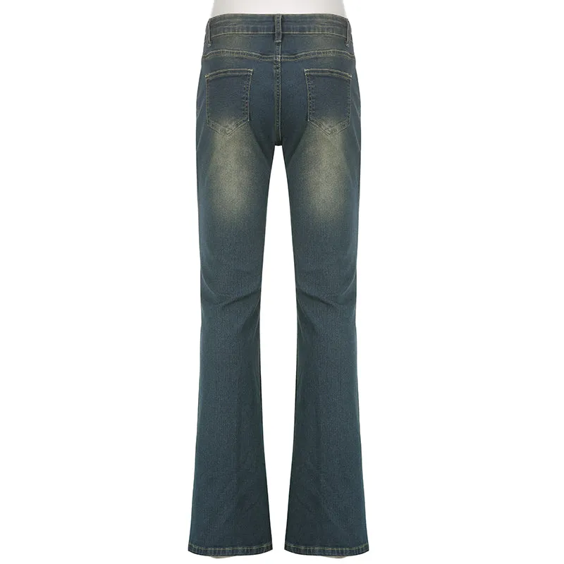 VINTAGE STUD PANELED FLARED TROUSER UB97004