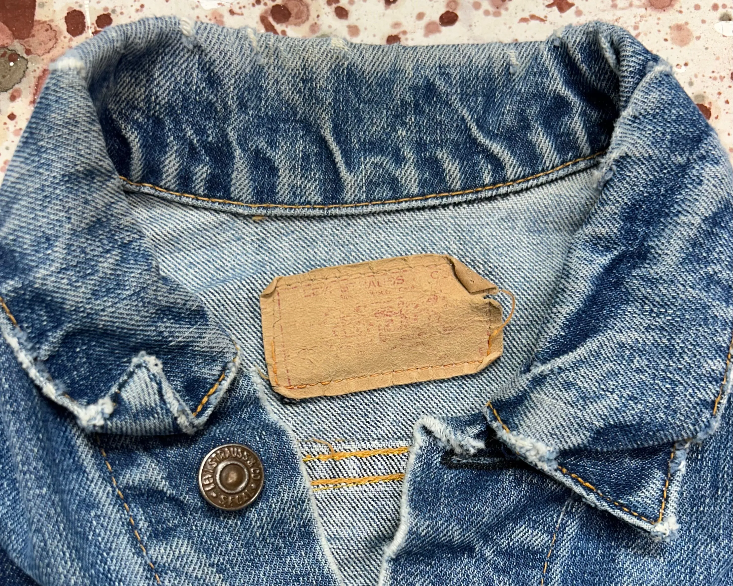 Vintage USA 1970's Levi Big E Denim Jacket with JYJ Custom Patch  (JYJ1124-366)