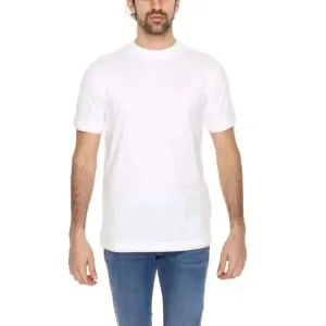 White Hamaki-ho Men's Cotton T-Shirt with Round Neck