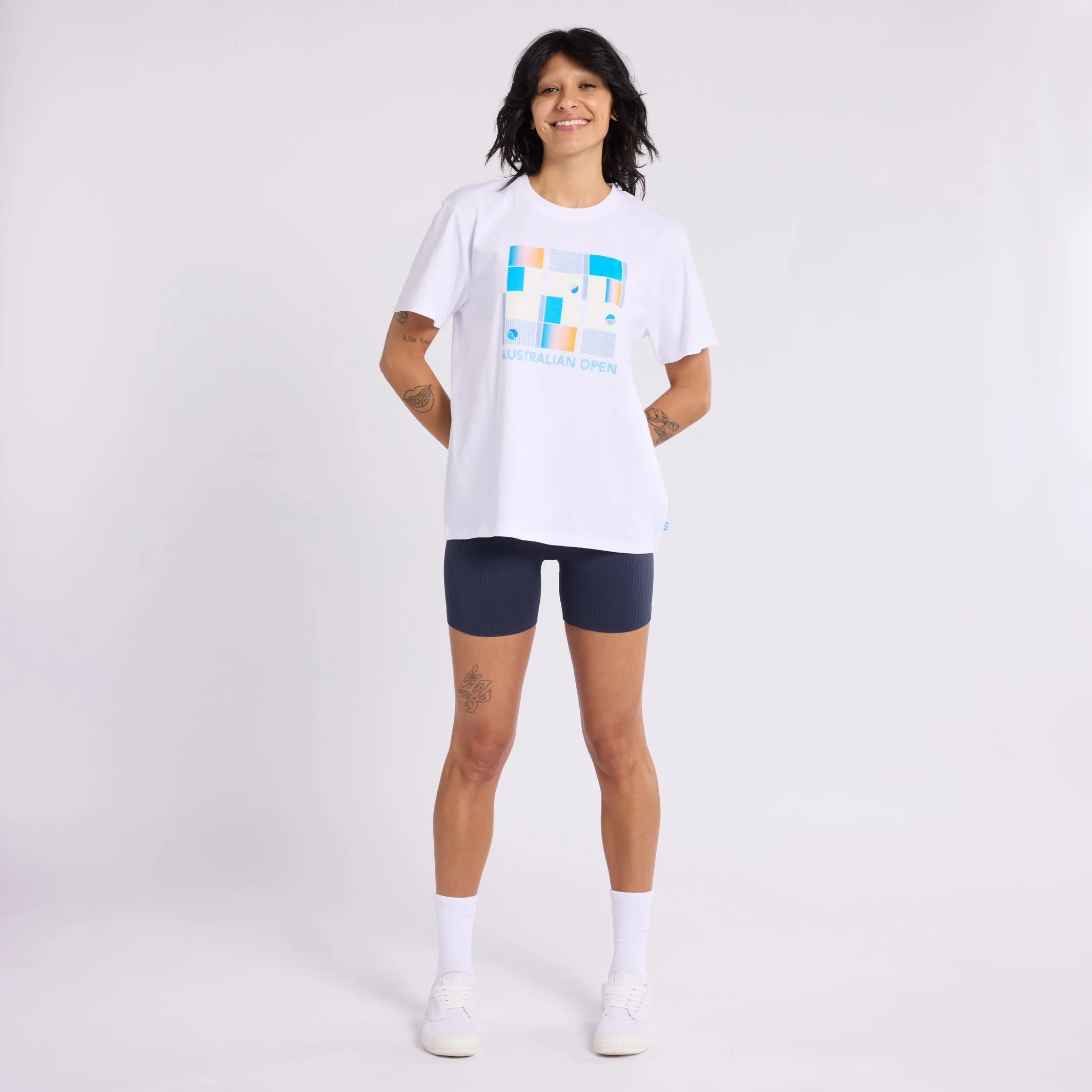 Women's T-Shirt Tennis Grid