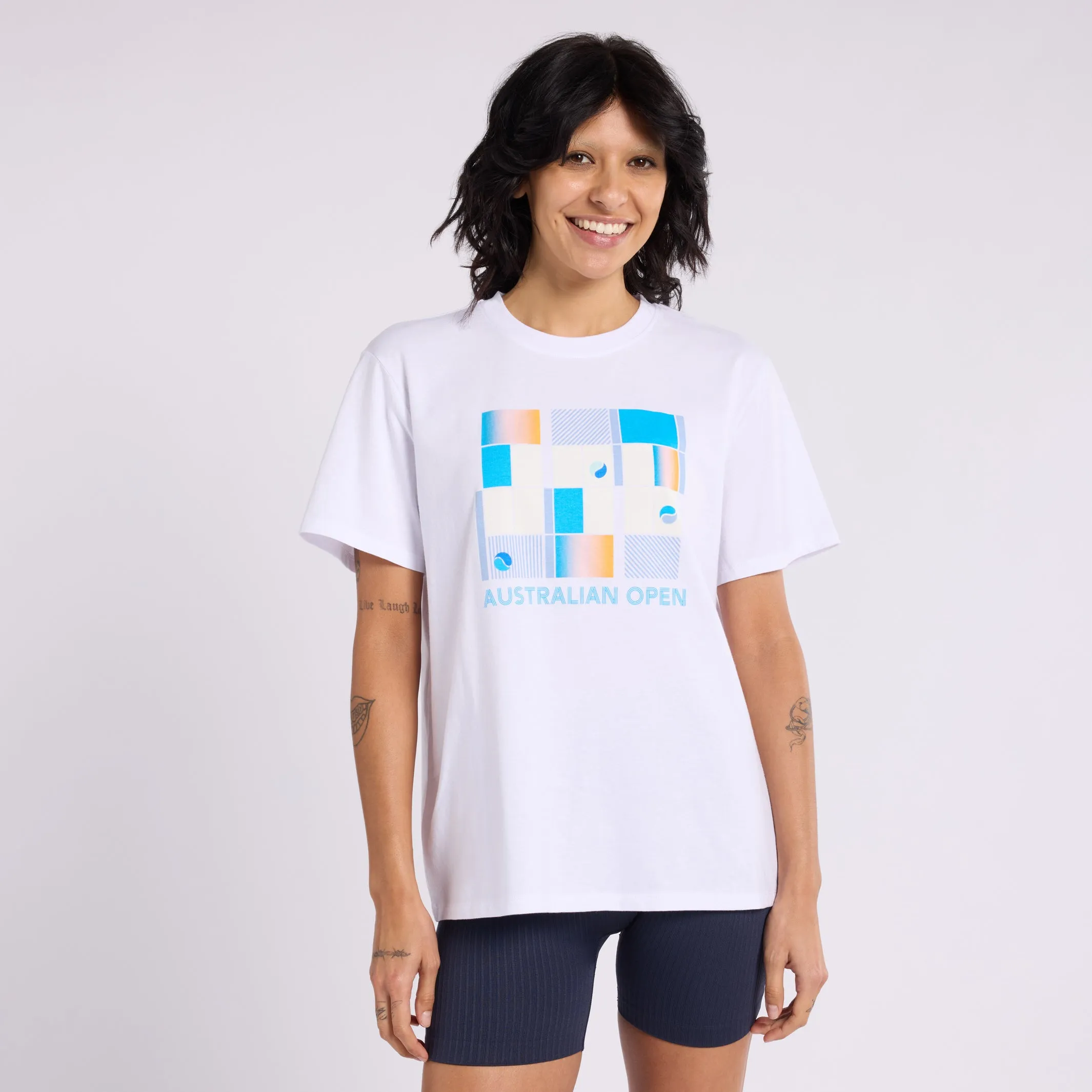 Women's T-Shirt Tennis Grid