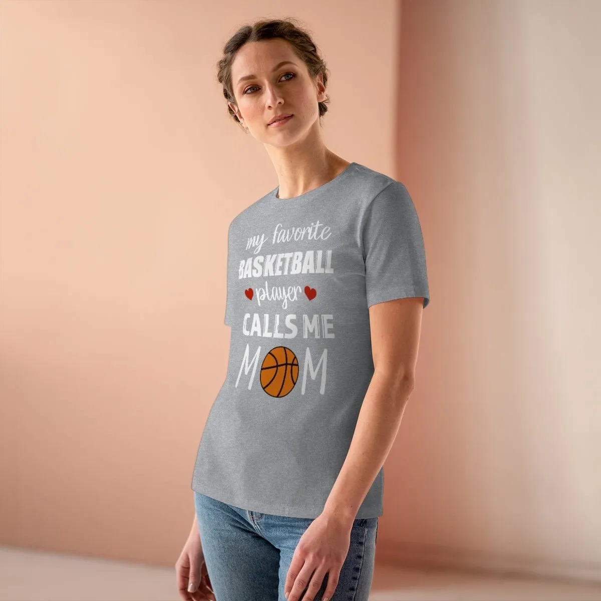 Women's Tee - My Favorite Basketball Player Calls Me Mom