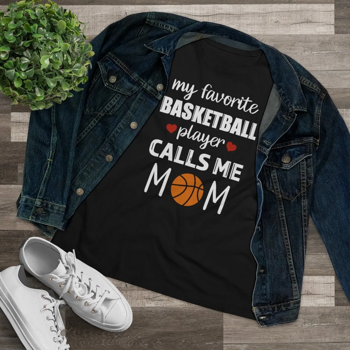 Women's Tee - My Favorite Basketball Player Calls Me Mom