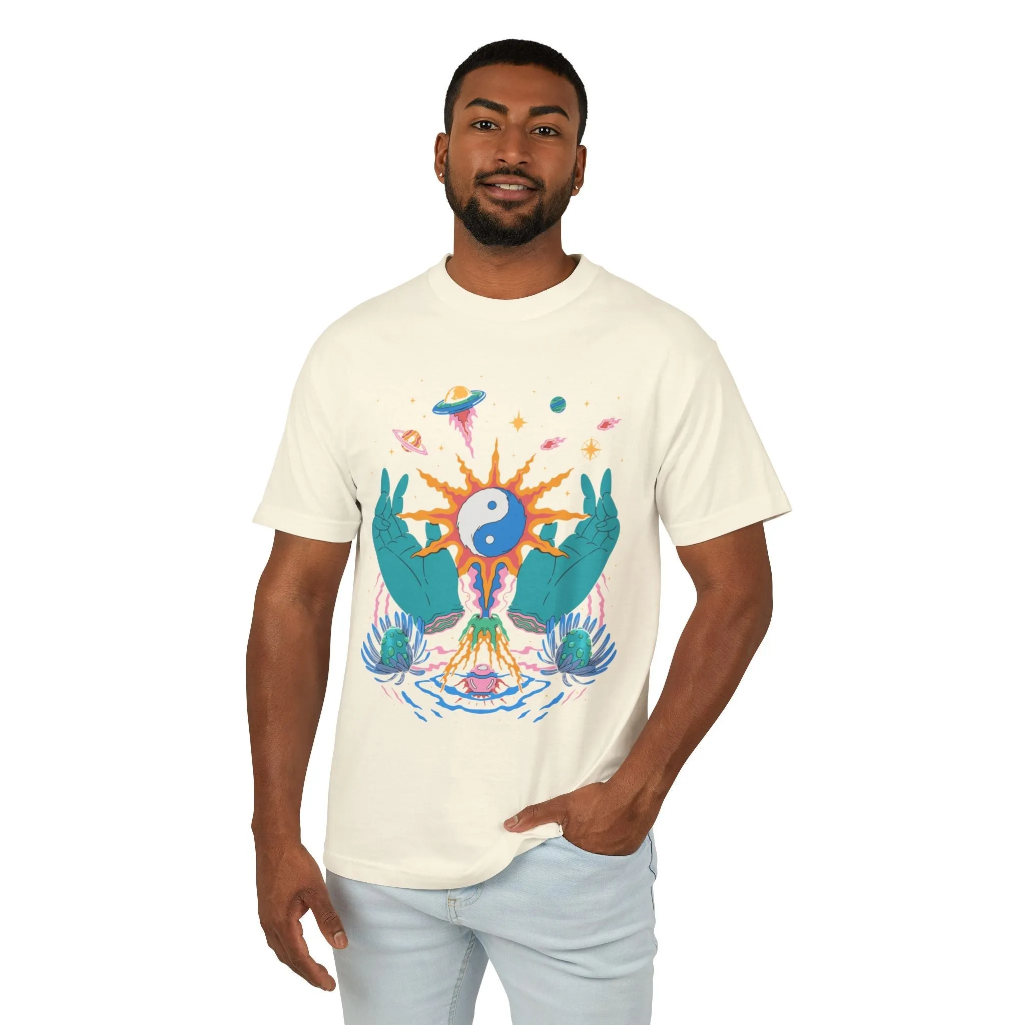 Yin / Yang - Unisex Garment-Dyed Heavyweight Cotton Tee