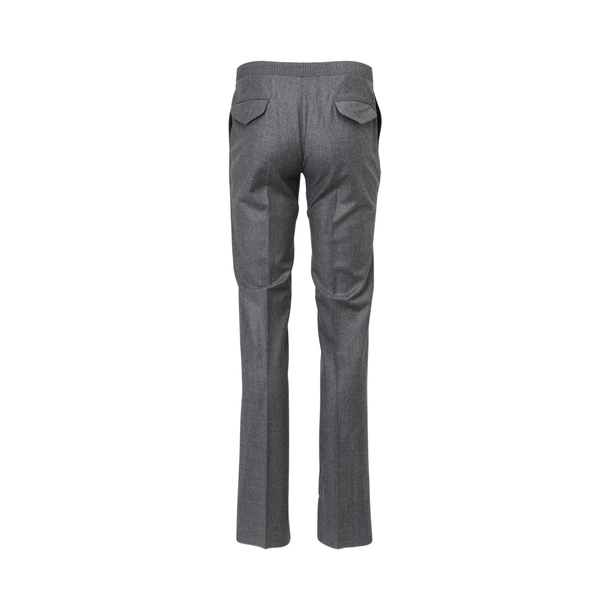 Zilli Men's Light Charcoal Wool Blend Trouser