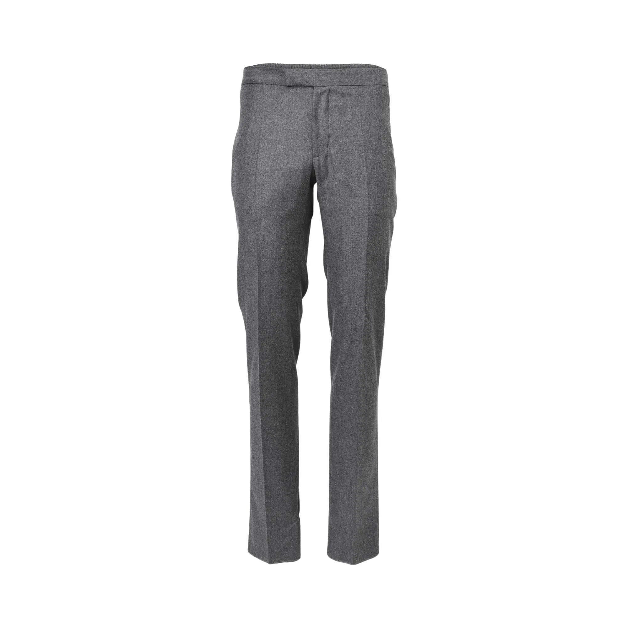 Zilli Men's Light Charcoal Wool Blend Trouser